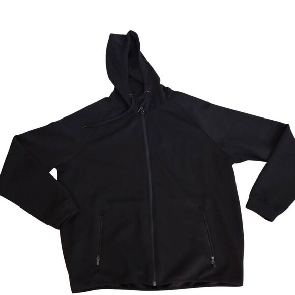 32 Degrees Mens Soft Stretch Full Zip Pockets Black Hoodie Size XL - Picture 1 of 12